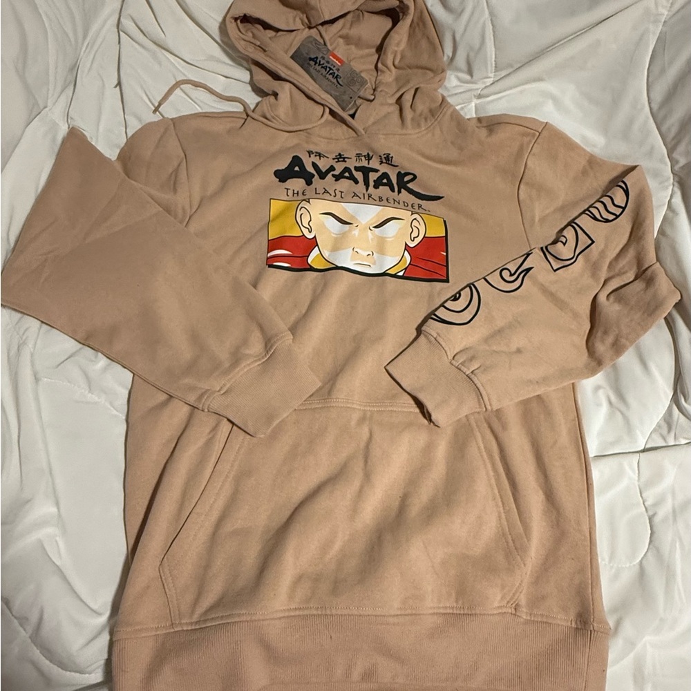 Nickelodeon Avatar The Last Airbender Tan Pullover Hoodie. D13